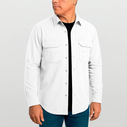 Camisa Work Agro Brk Branca com Proteção Solar UV50+ - Brk Agro