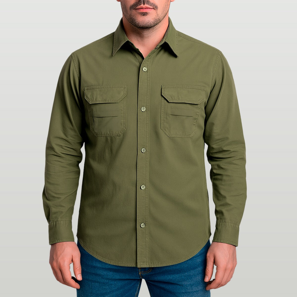 Camisa Work Agro Brk Caqui com Proteção UV50+ - Brk Agro