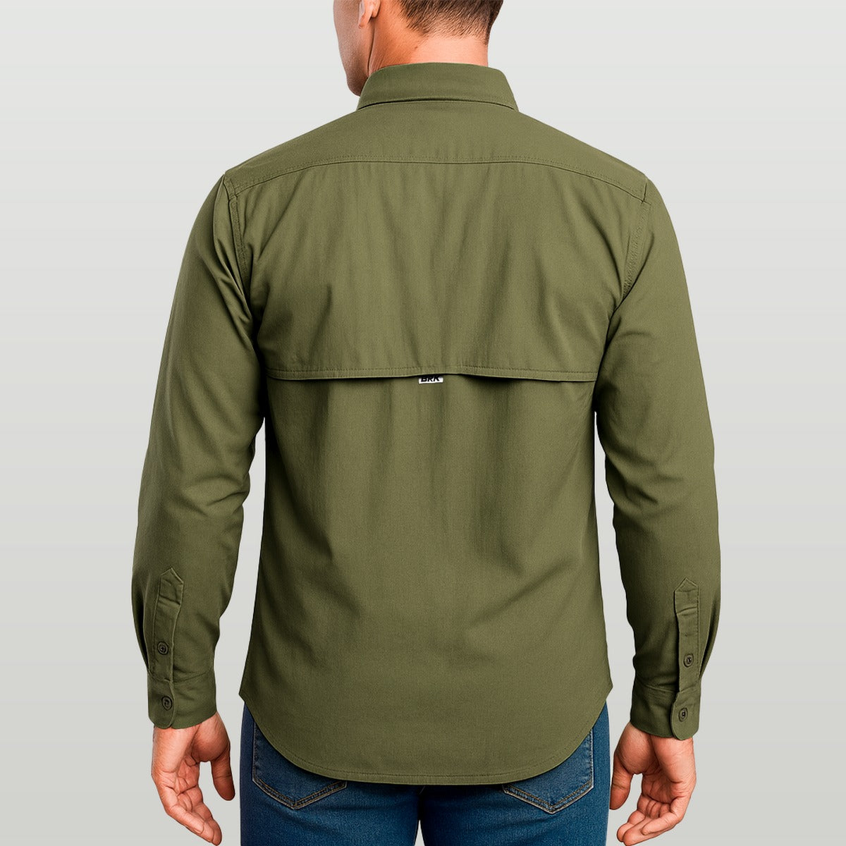 Camisa Work Agro Brk Caqui com Proteção UV50+ - Brk Agro