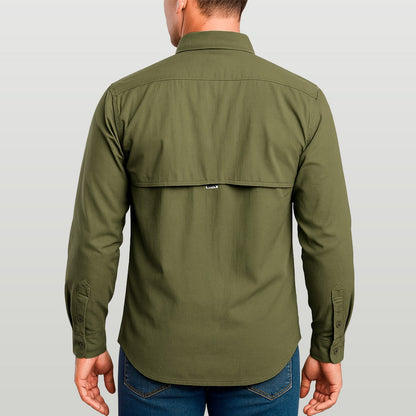 Camisa Work Agro Brk Caqui com Proteção UV50+ - Brk Agro