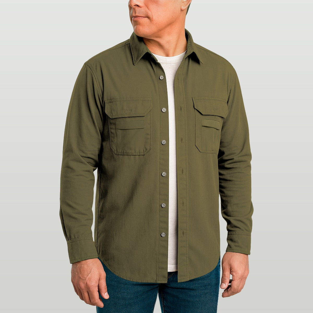 Camisa Work Agro Brk Caqui com Proteção UV50+ - Brk Agro