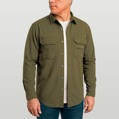 Camisa Work Agro Brk Caqui com Proteção UV50+ - Brk Agro