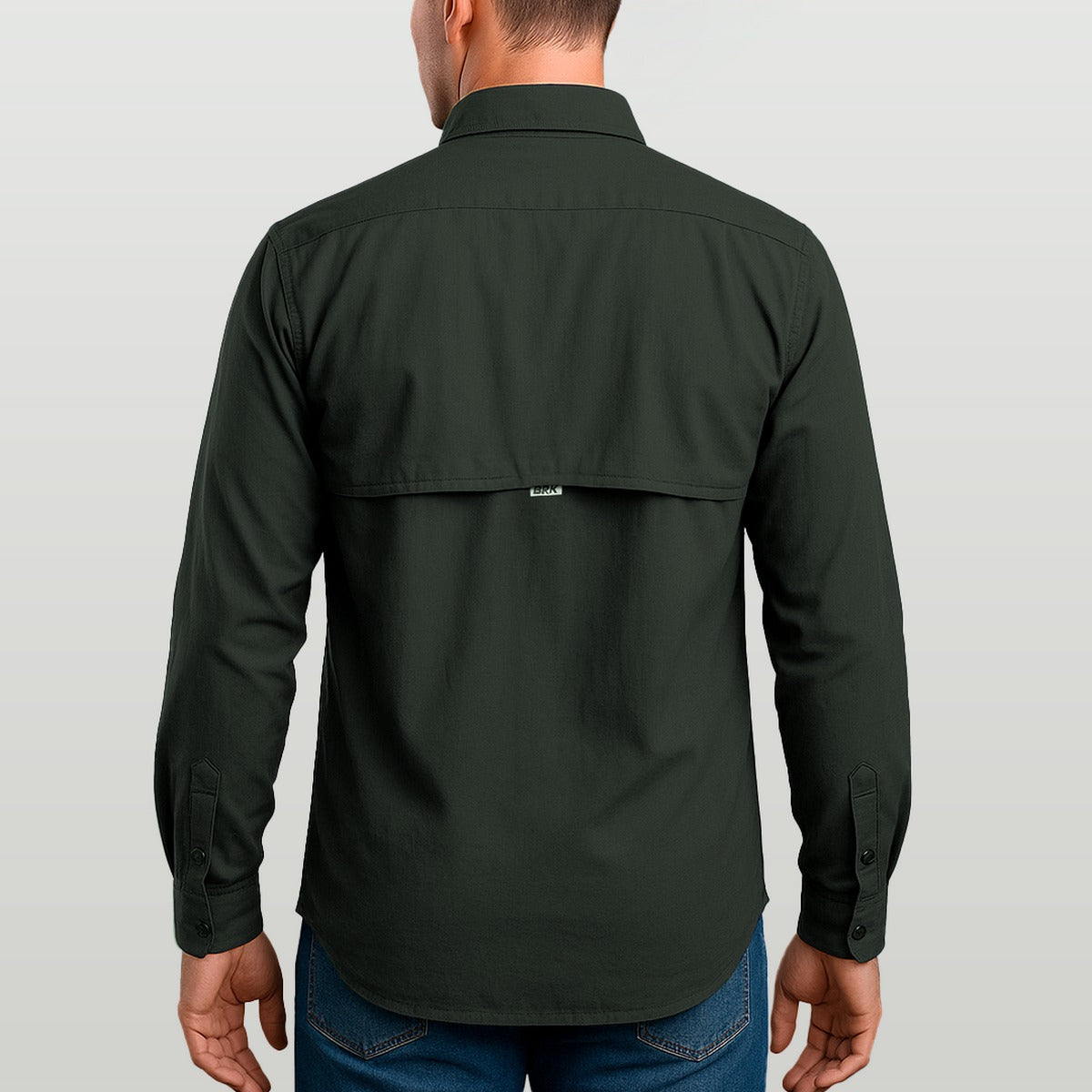 Camisa Work Agro Brk Chumbo com Proteção Solar UV50+ - Brk Agro