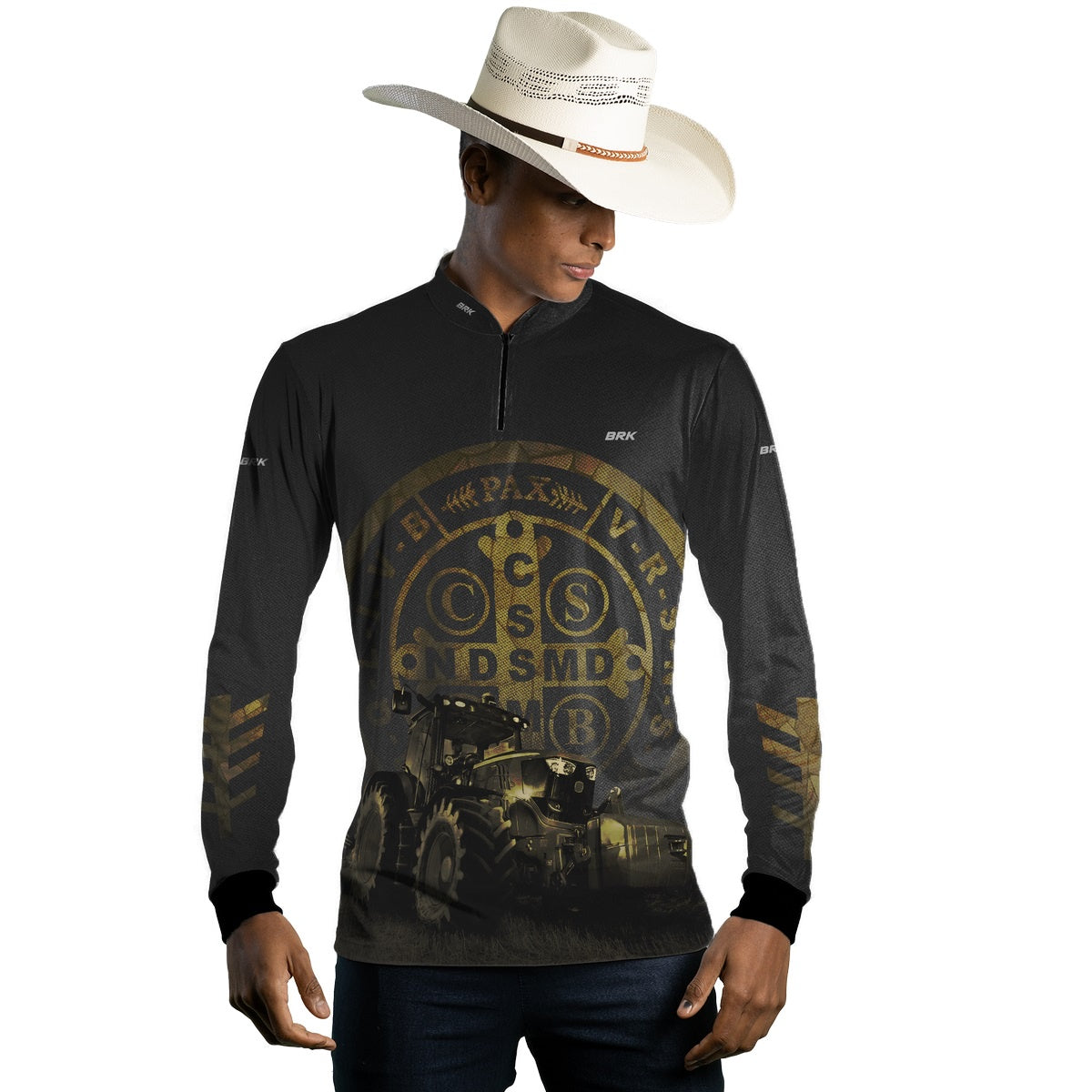 Camisa Agro Brk Medalhão São Bento com UV50+ - Brk Agro