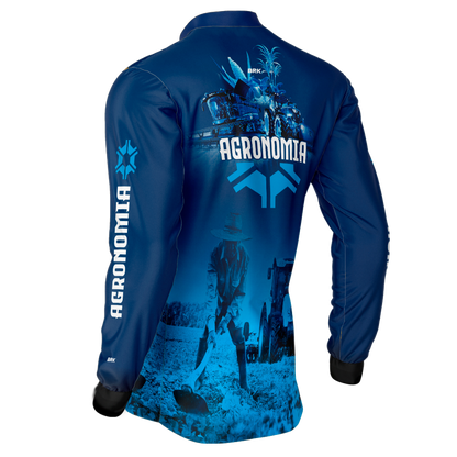 Camisa Agro Brk Agronomia Azul com Uv50+ - BRK AGRO
