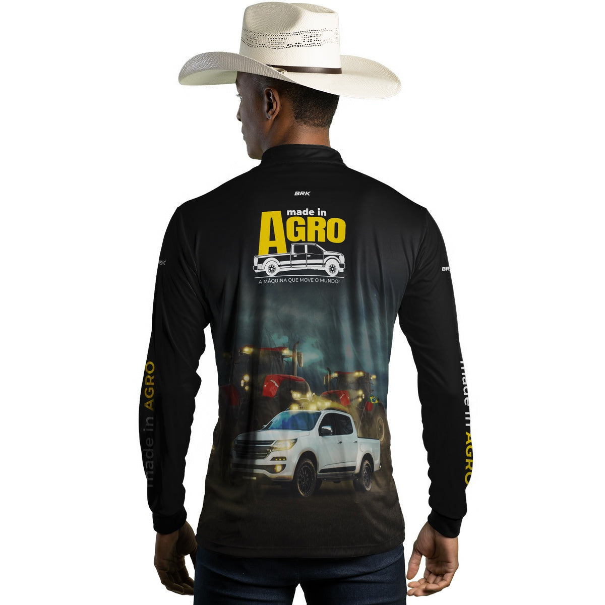 Camisa Agro Brk Caminhonete S10 Pitbull com Proteção Solar UV50+ - BRK AGRO