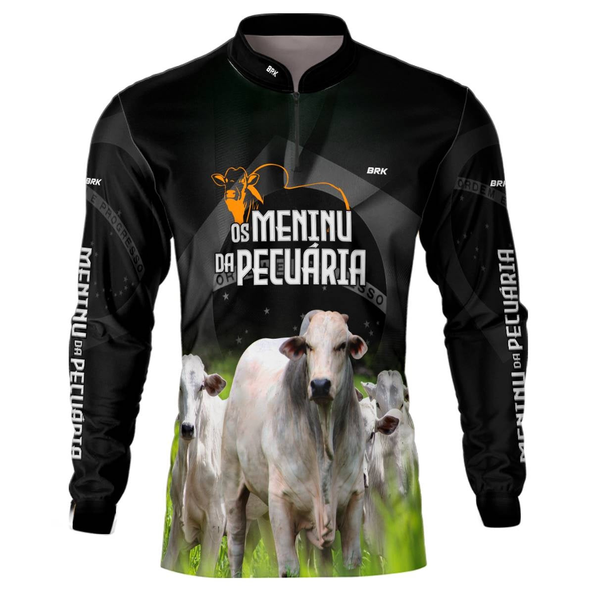 Camisa Agro Brk Os Meninu Da Pecuária Nelore com Proteção Solar UV50+ - Brk Agro