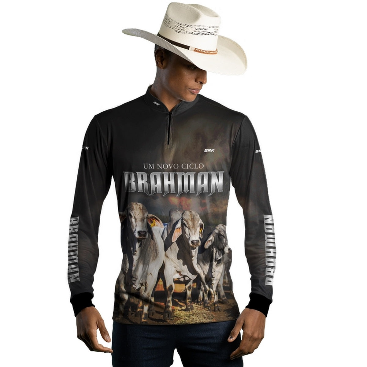 Camisa Agro Brk Raça Brahman com Proteção Solar UV50+ - BRK AGRO