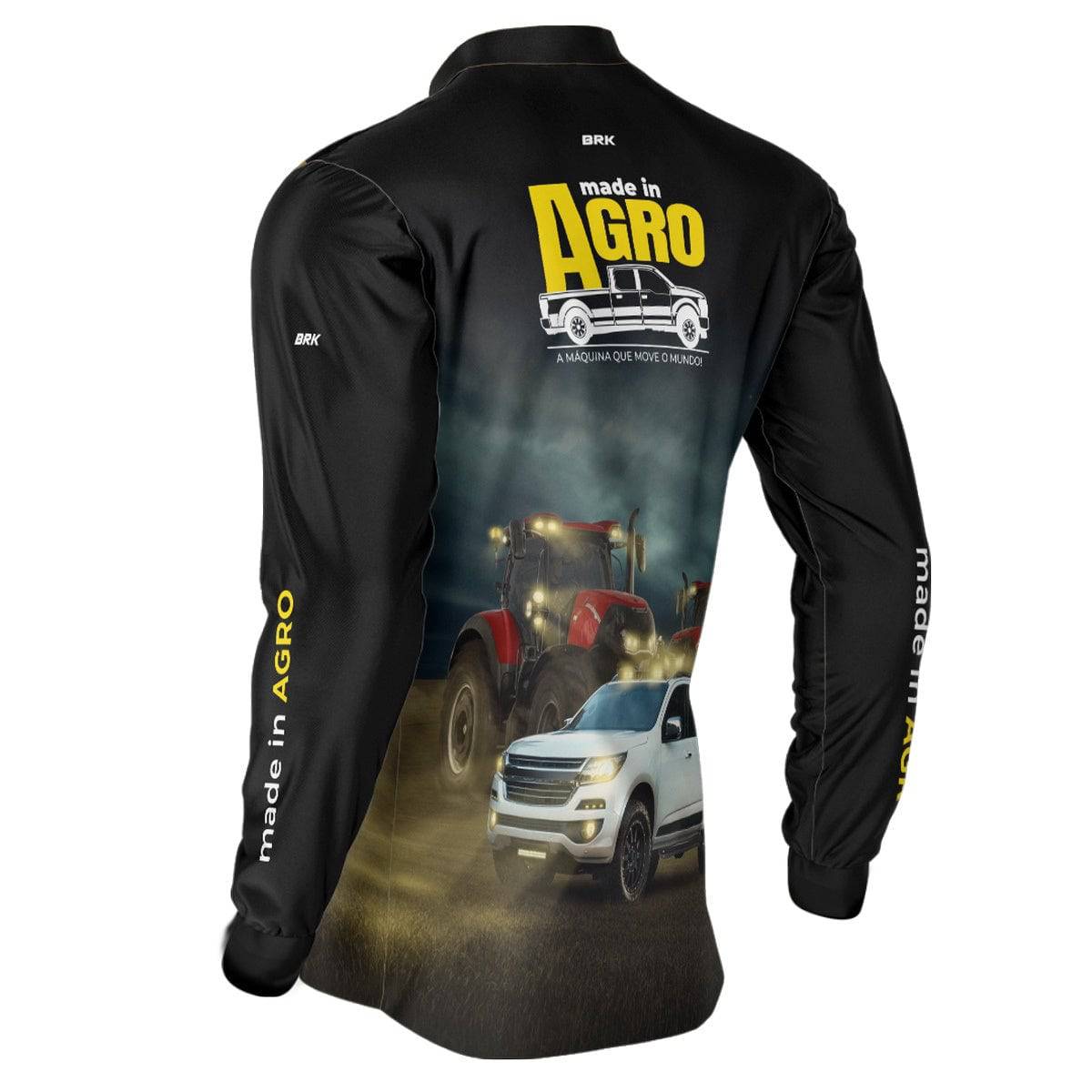 Camisa Agro Brk Caminhonete S10 Pitbull com Proteção Solar UV50+ - BRK AGRO