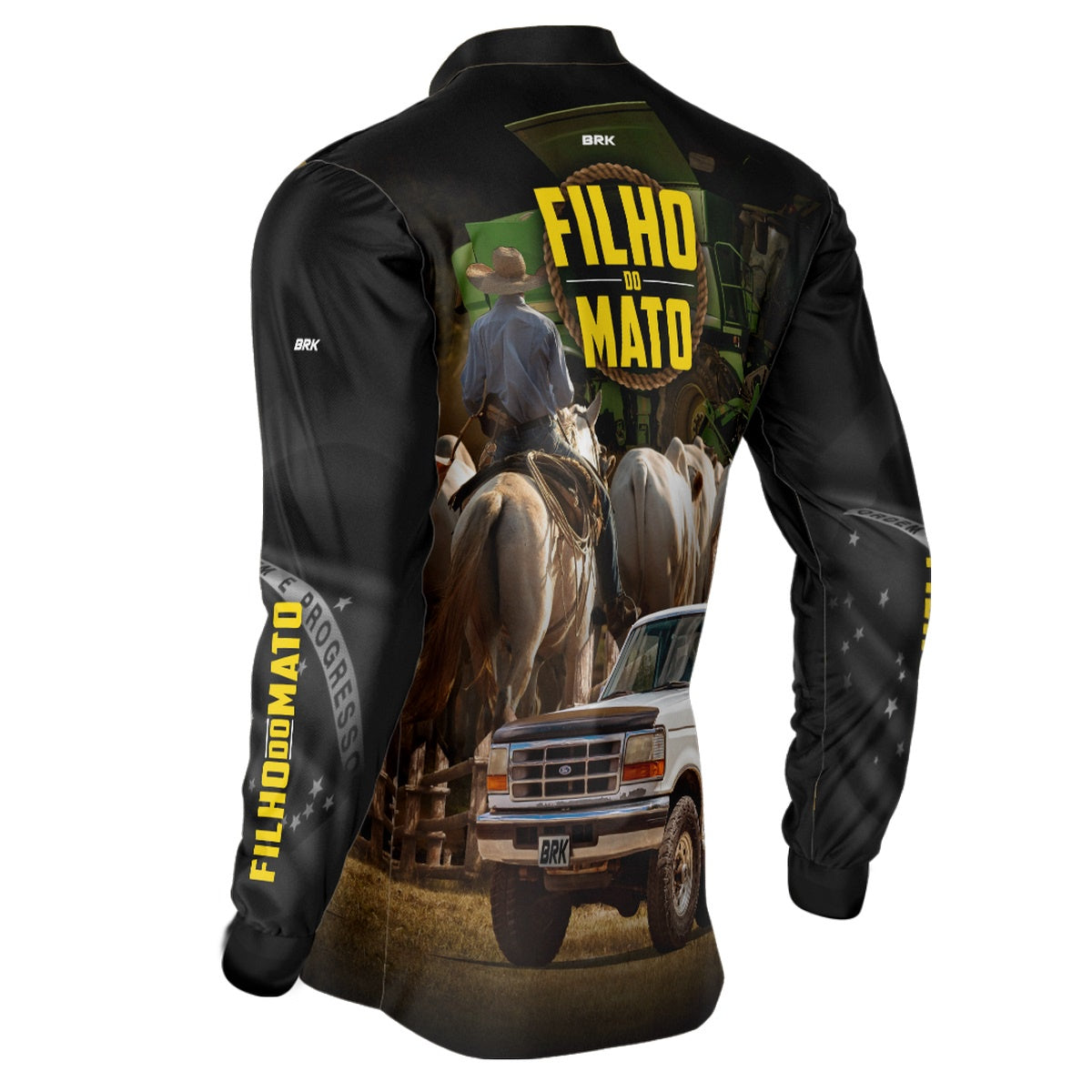 Camisa Agro Brk Caminhonete Masculina Filho do Mato com Proteção Solar UV50+ - BRK AGRO