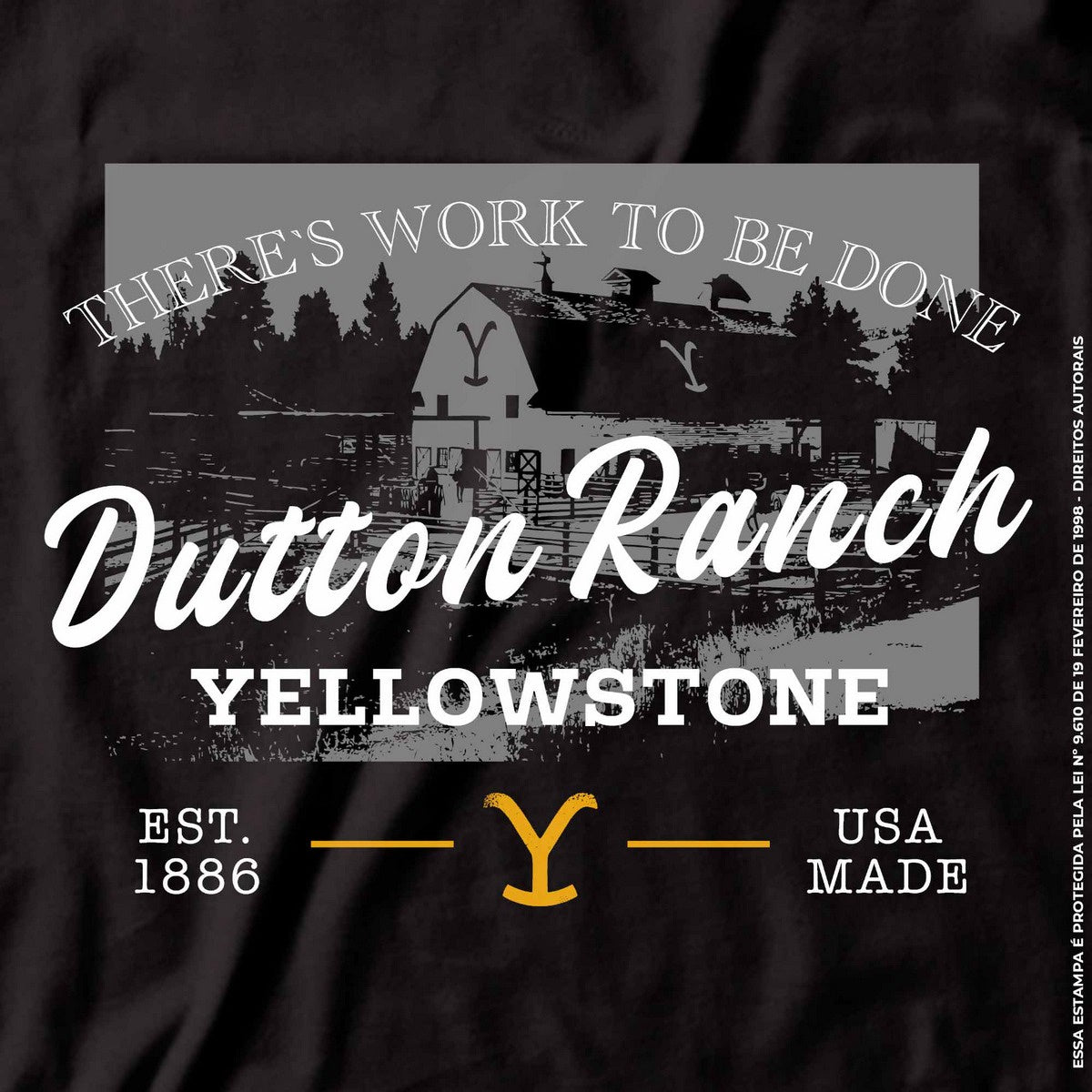 Camiseta Agro Brk Yellowstone Dutton Ranch com Algodão Premium - Brk Agro