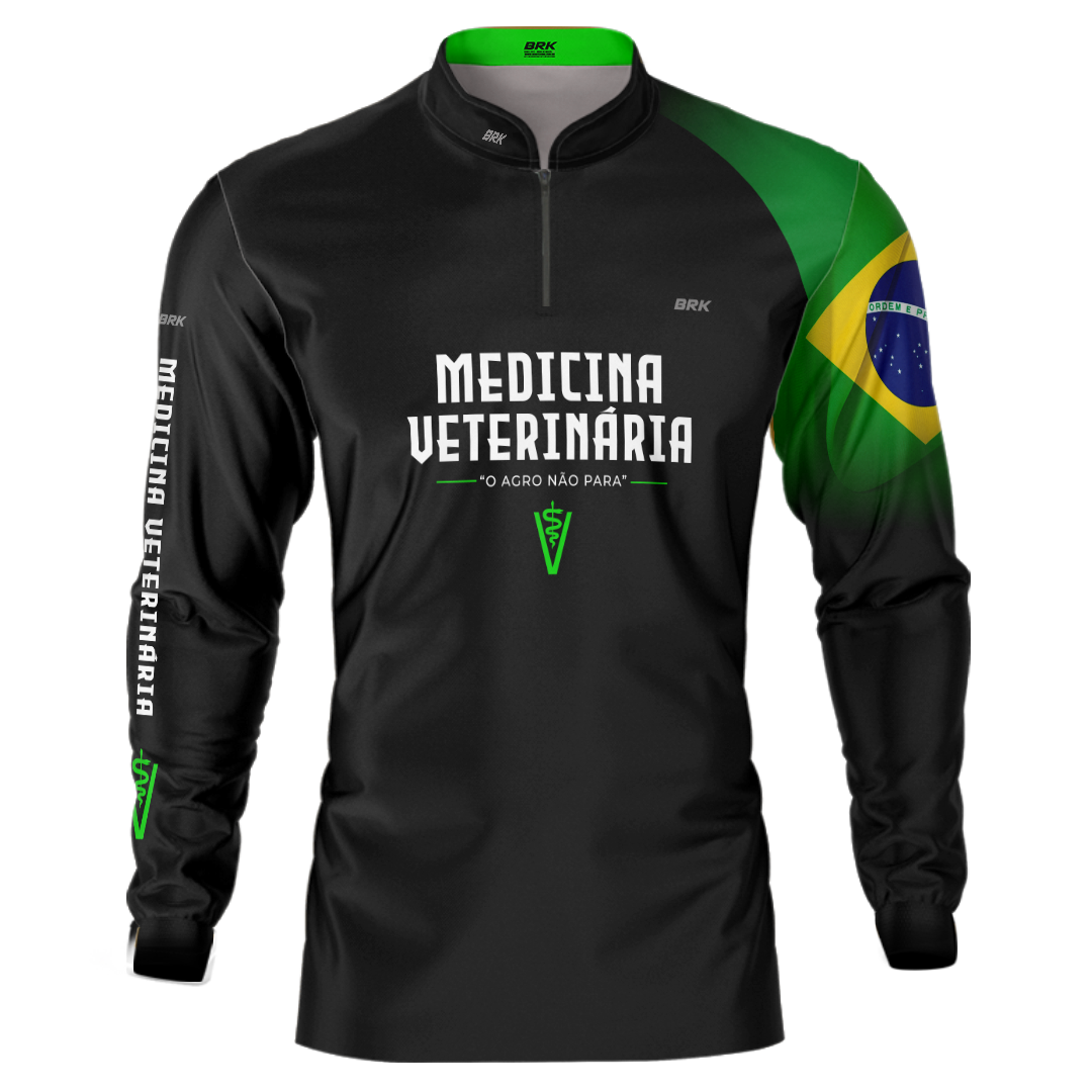 Camisa Agro Brk Medicina Veterinária com Proteção Solar UV50+ - Brk Agro