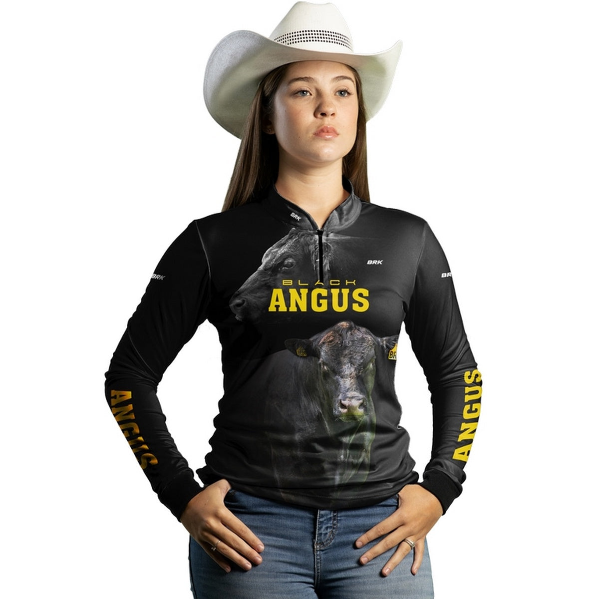 Camisa Agro Brk Black Angus com Proteção Solar UV50+ - BRK AGRO