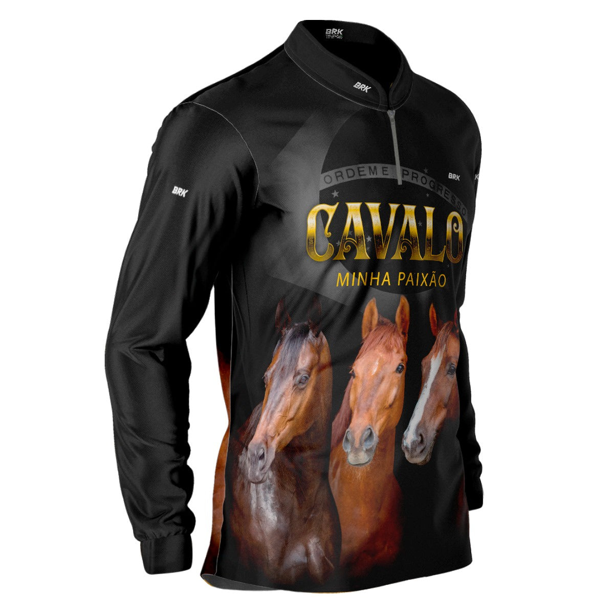 Camisa Agro Brk Paixão por Cavalos com Proteção Solar UV50+ Envio Imediato - Brk Agro