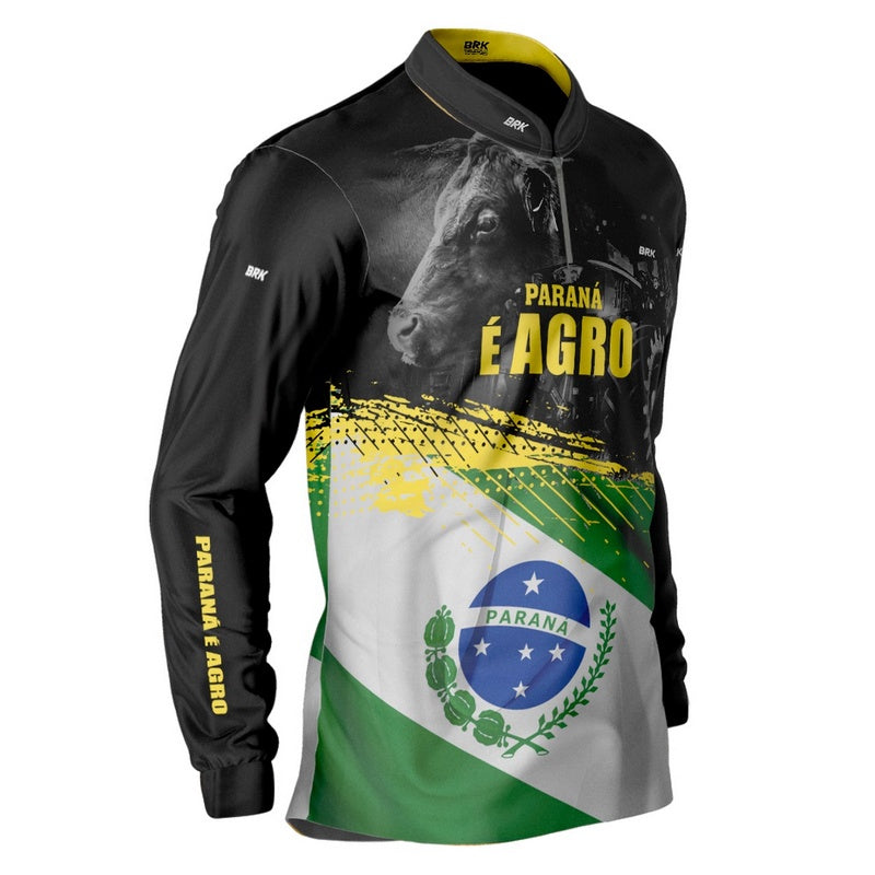 Camisa Agro Brk Paraná é Agro com Proteção Solar UV50+ - BRK AGRO