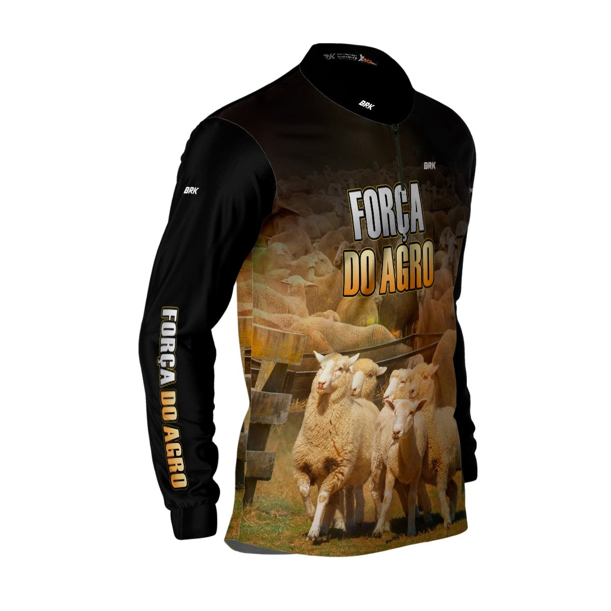Camisa Agro Brk A Força do Agro Produtor de Ovinos com UV50+ - Brk Agro