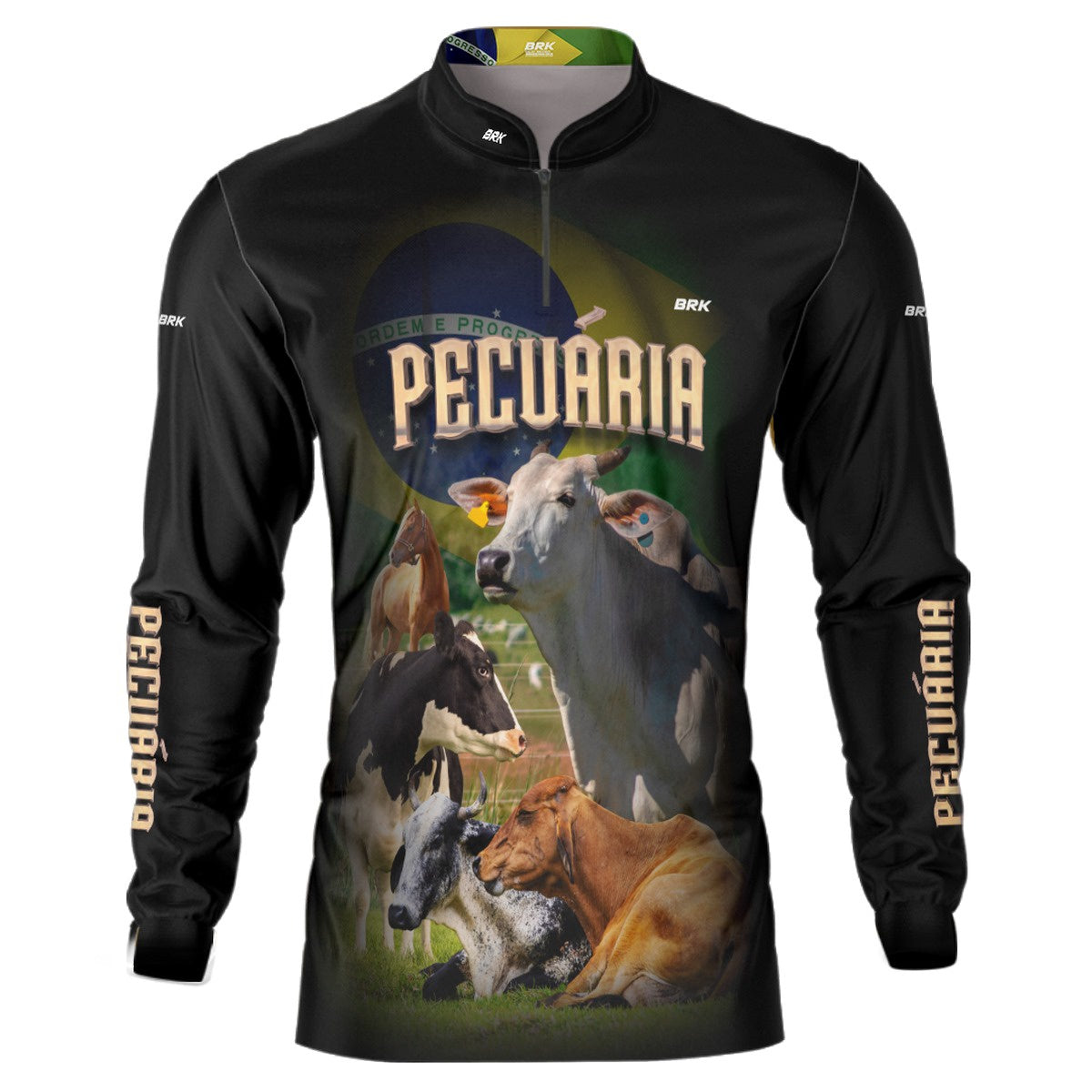 Camisa Agro Brk Pecuária com Proteção Solar UV50+ - BRK AGRO