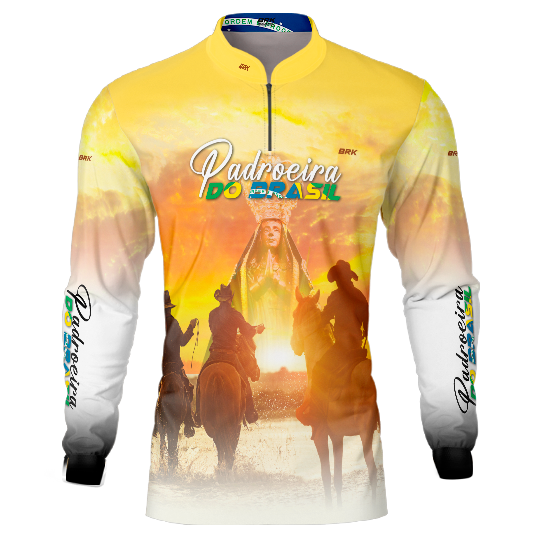 Camisa Agro Brk Padroeira do Brasil com Proteção Solar UV50+ - BRK AGRO