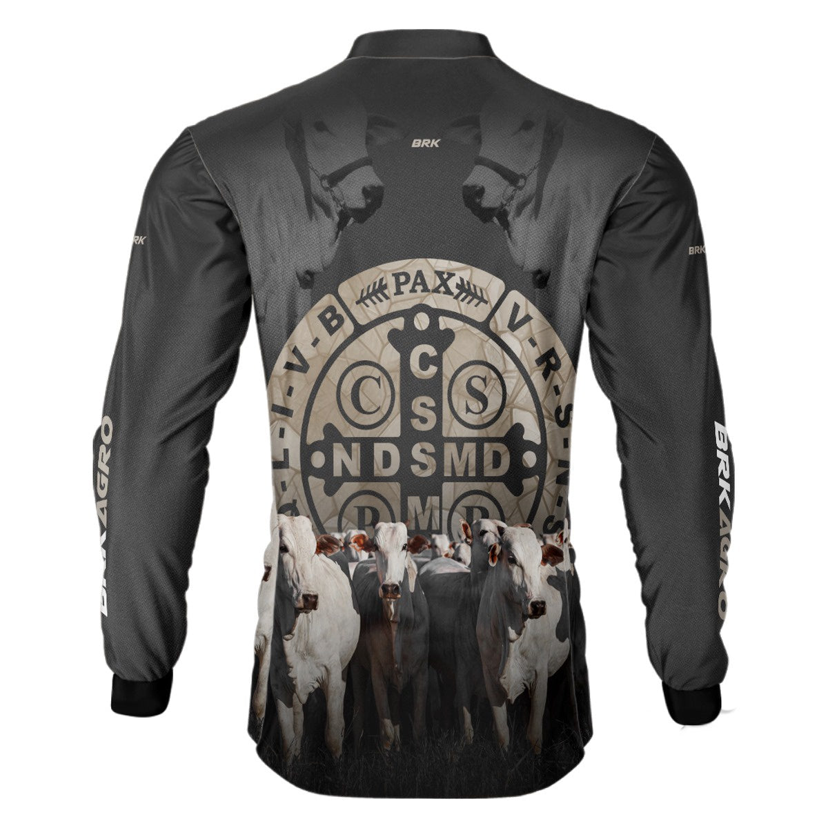 Camisa Agro Brk Pecuária São Bento com UV50+ - Brk Agro
