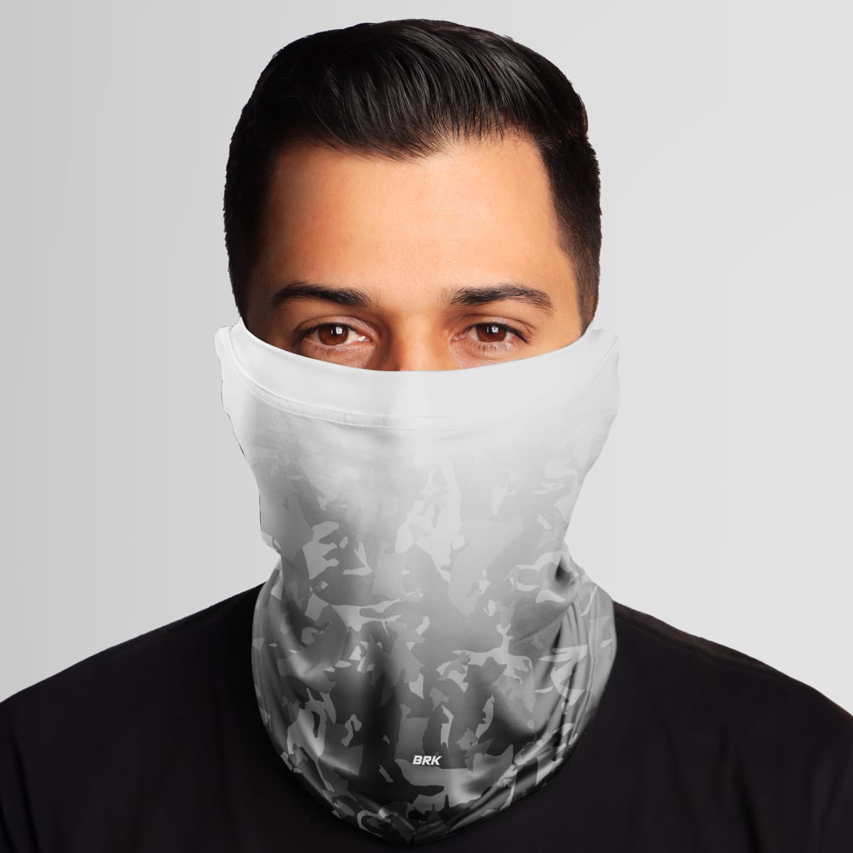 Bandana Tubeneck Agro Brk Branco e Cinza Camuflado com Proteção Solar UV50+ - Brk Agro