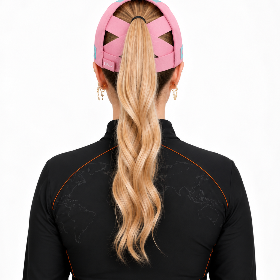 Boné Feminino BRK Fishing Azul e Rosa Pastel