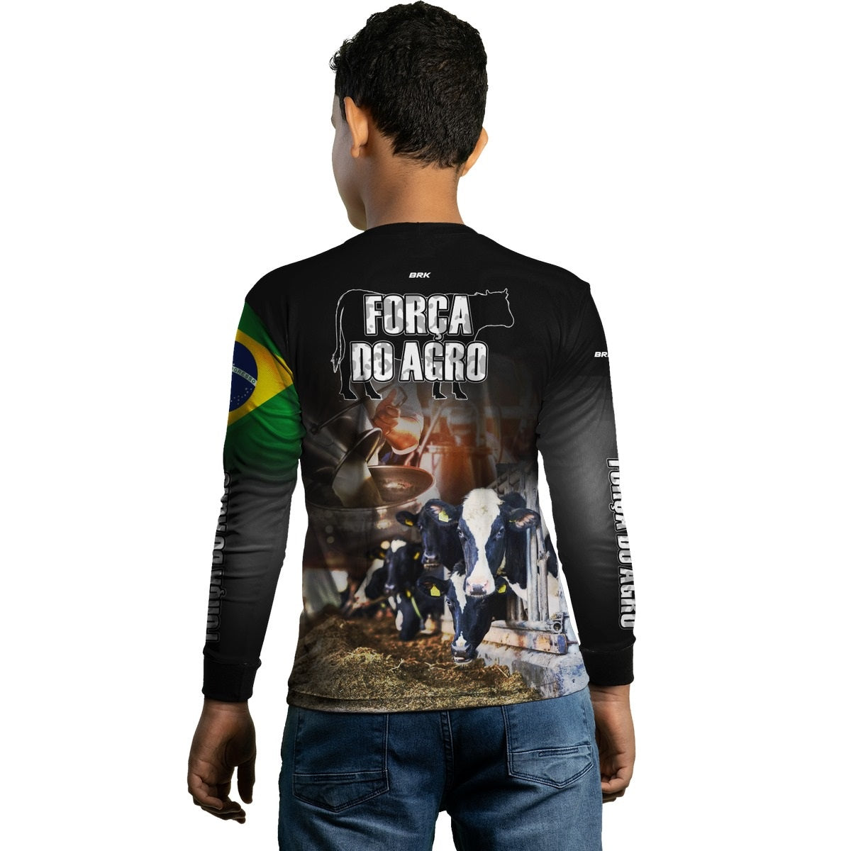 Camisa Agro Brk Produtor de Leite com Proteção Solar UV50+ - Brk Agro