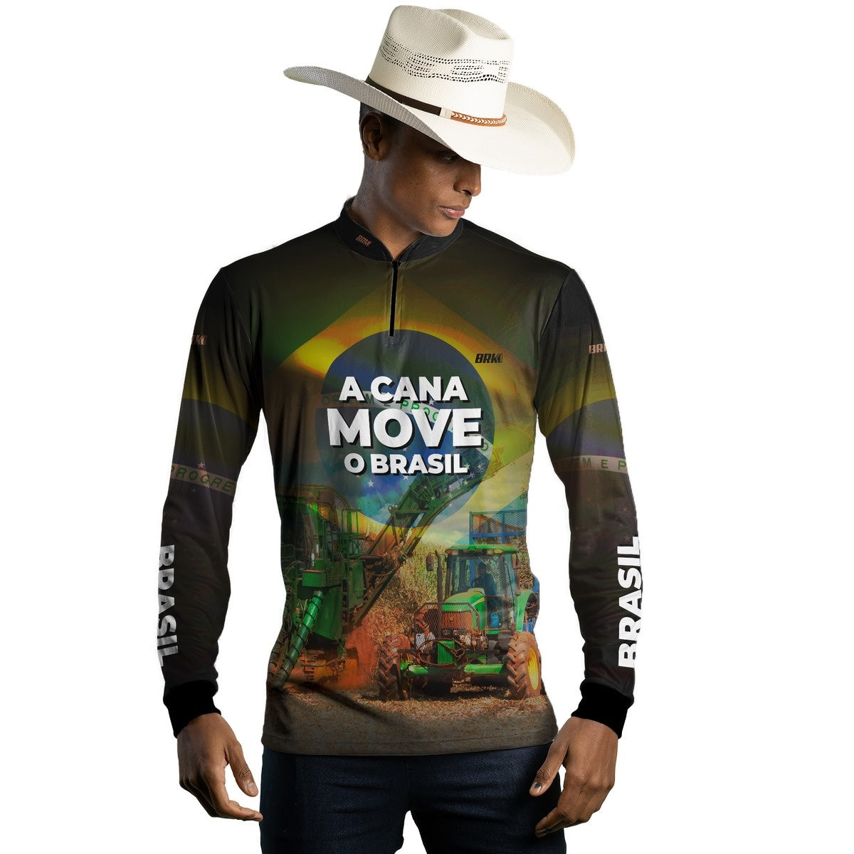 Camisa Agro Brk A Cana Move o Brasil com Proteção Solar UV50+ - Brk Agro