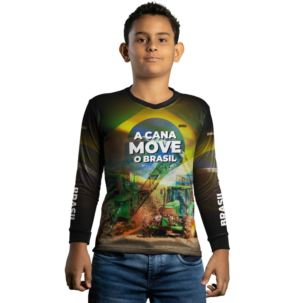 Camisa Agro Brk A Cana Move o Brasil com Proteção Solar UV50+ - Brk Agro