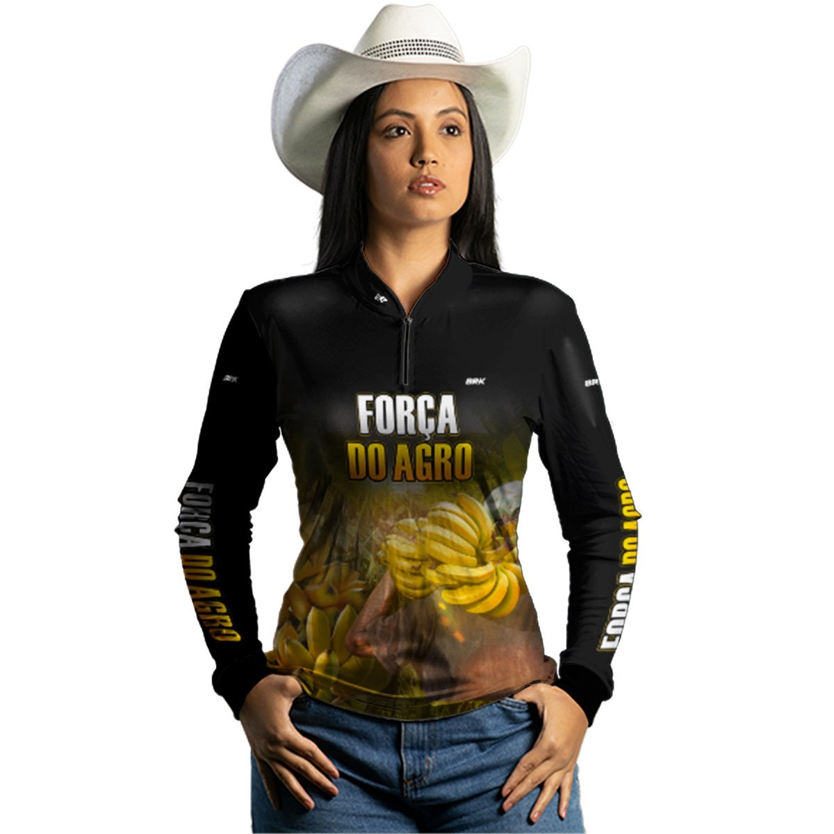 Camisa Agro Brk A Força do Agro Produtor de Banana com UV50+ - BRK AGRO