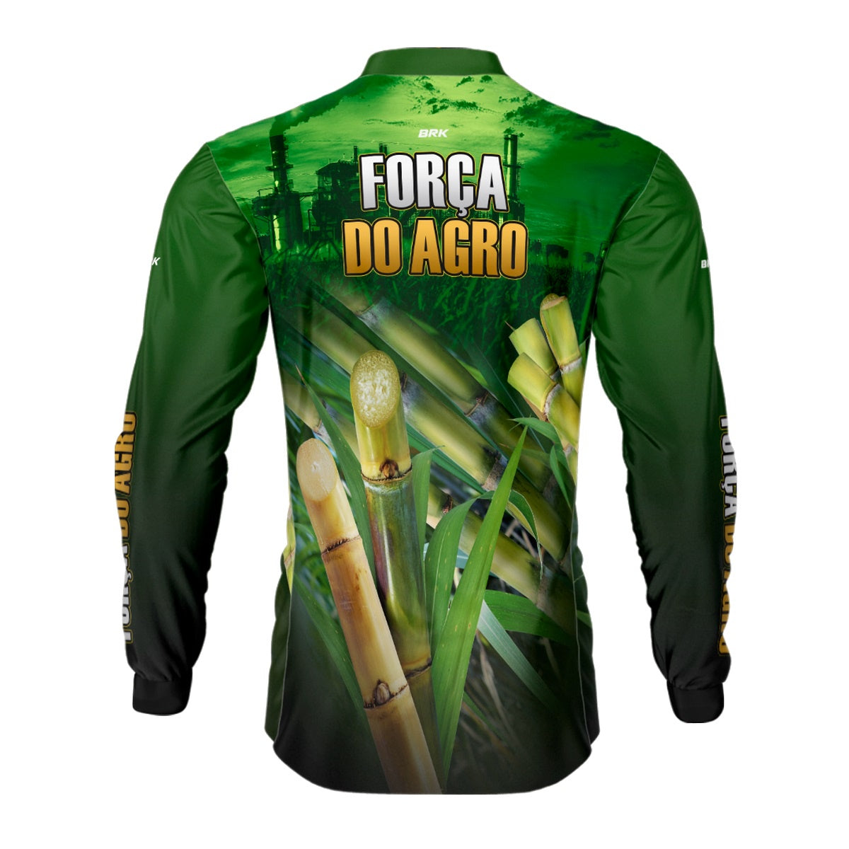 Camisa Agro Brk A Força do Agro Produtor de Cana com Proteção Solar UV50+ - Brk Agro