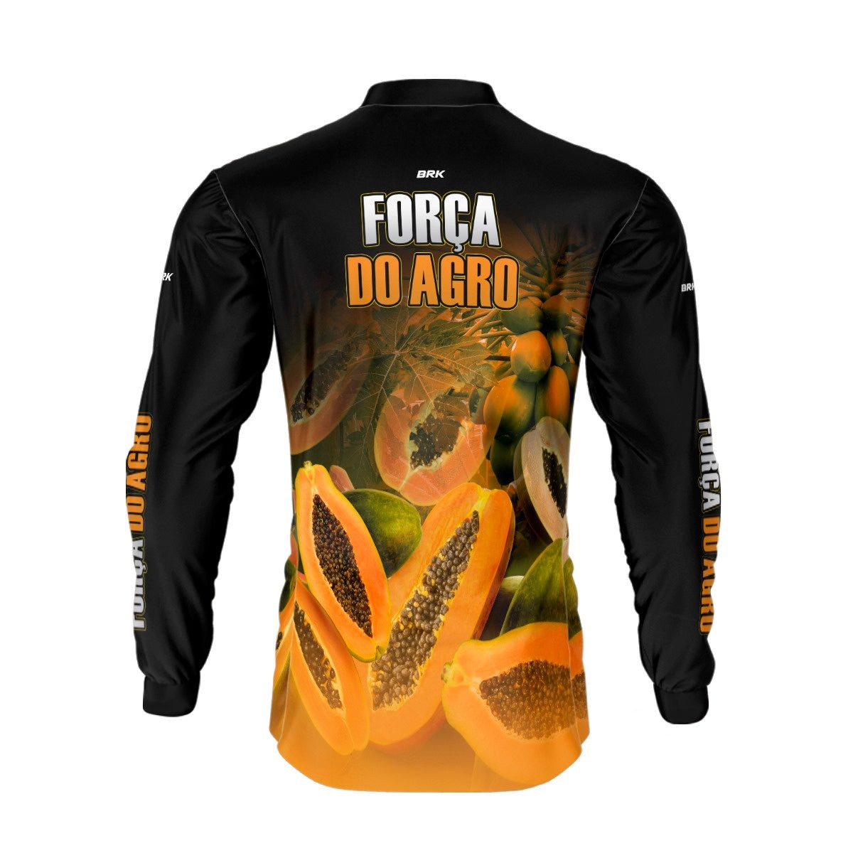 Camisa Agro Brk A Força do Agro Produtor de Mamão com UV50+ - BRK AGRO