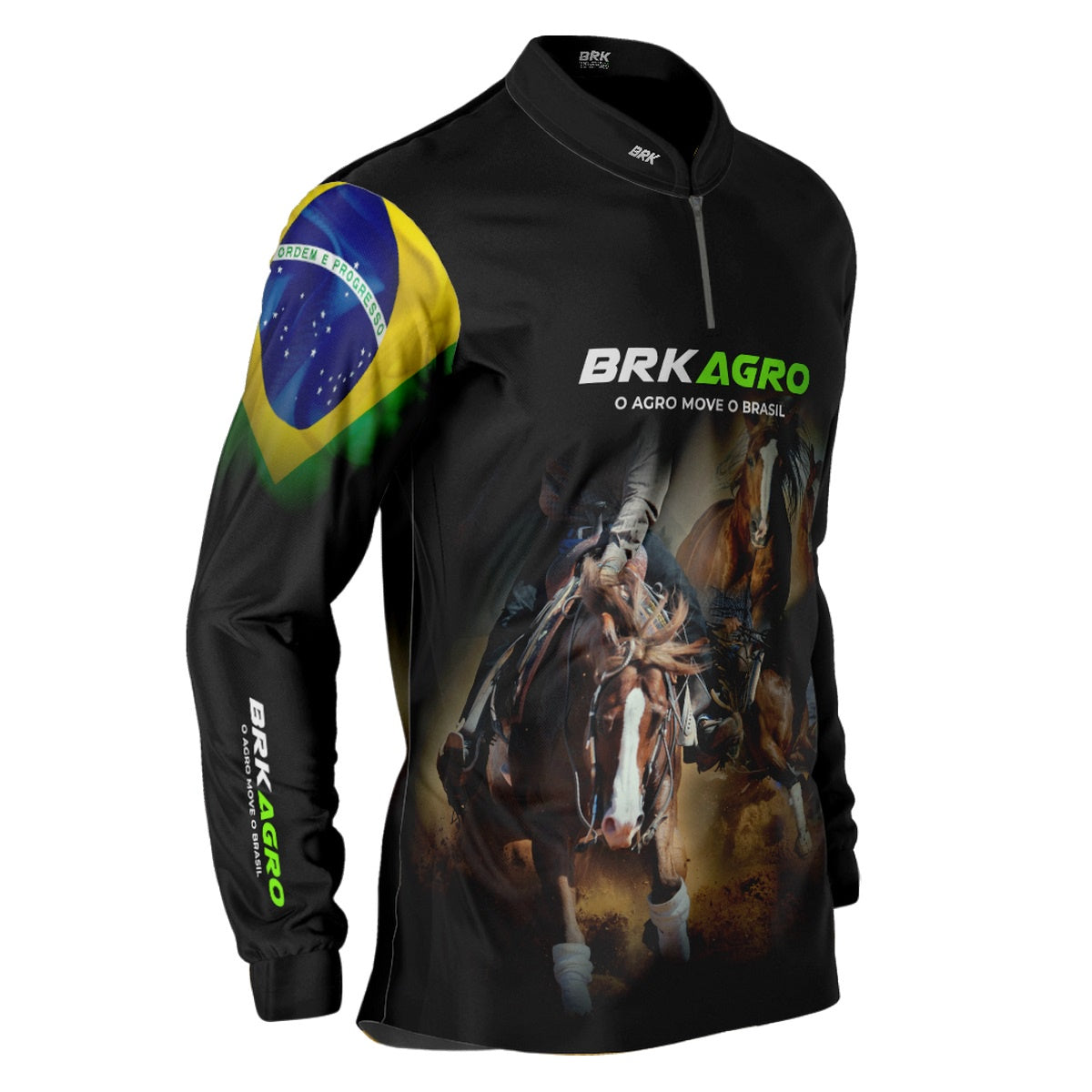 Camisa Agro Brk Agro Move o Brasil Cavalo com UV50+ - BRK AGRO