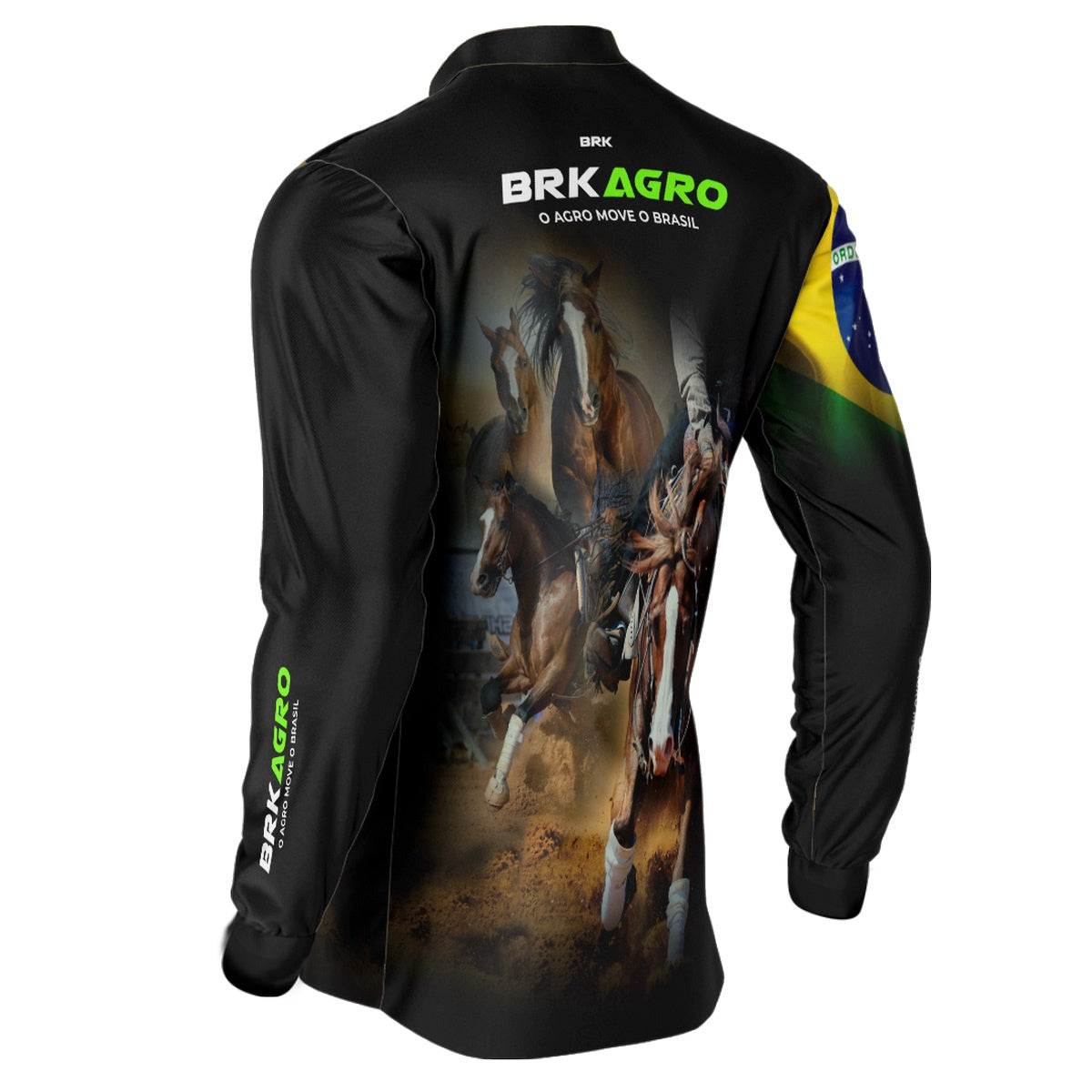 Camisa Agro Brk Agro Move o Brasil Cavalo com UV50+ - BRK AGRO