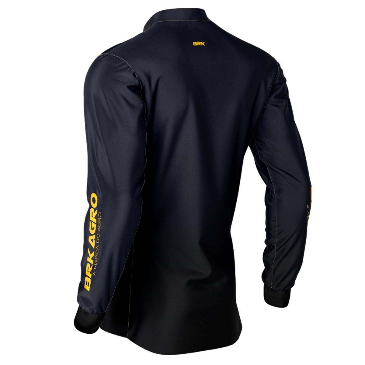 Camisa Agro Brk Azul Marinho Clean com Proteção Solar UV50+ - Brk Agro