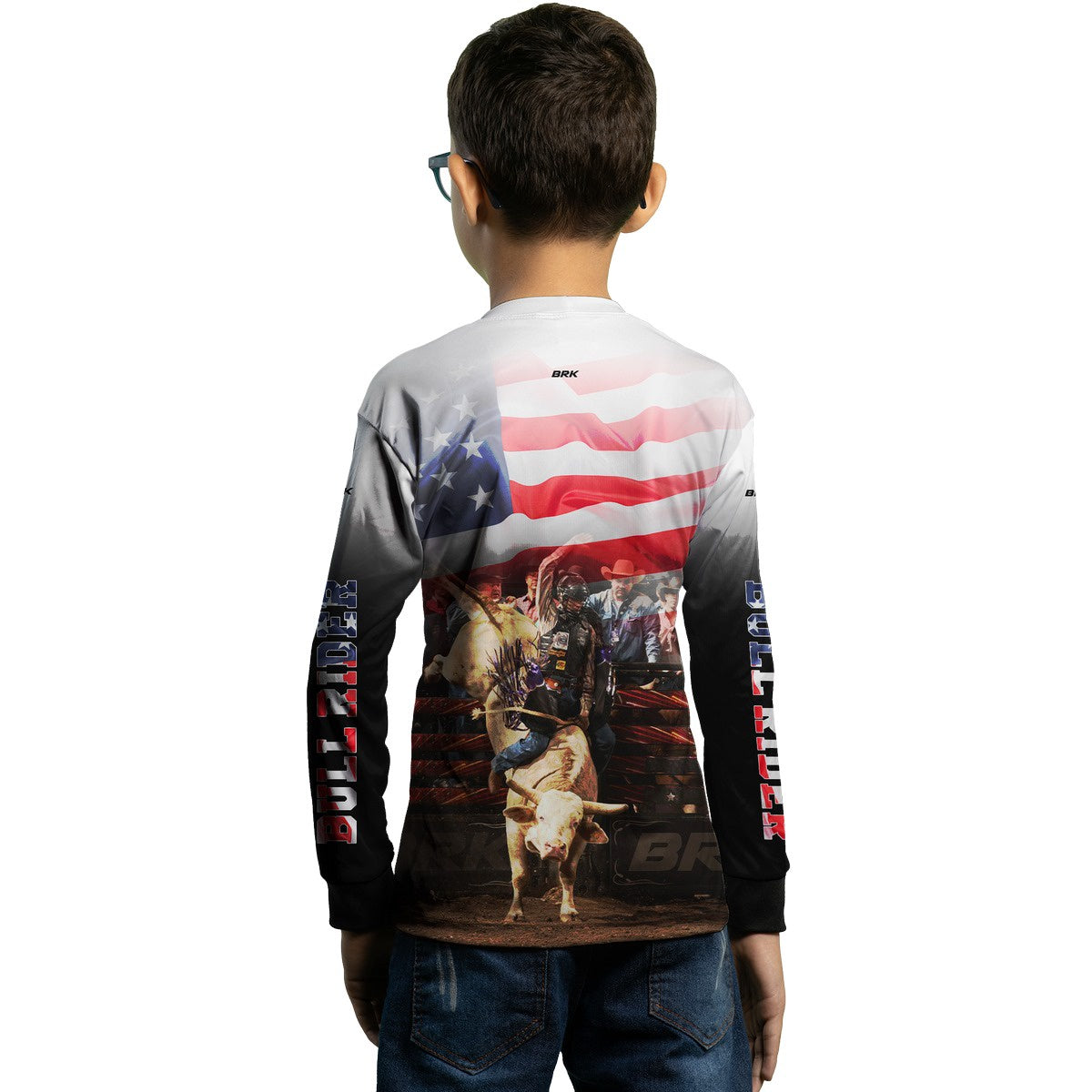 Camisa Agro Brk Branca Rodeio USA com Proteção Solar UV50+ - BRK AGRO