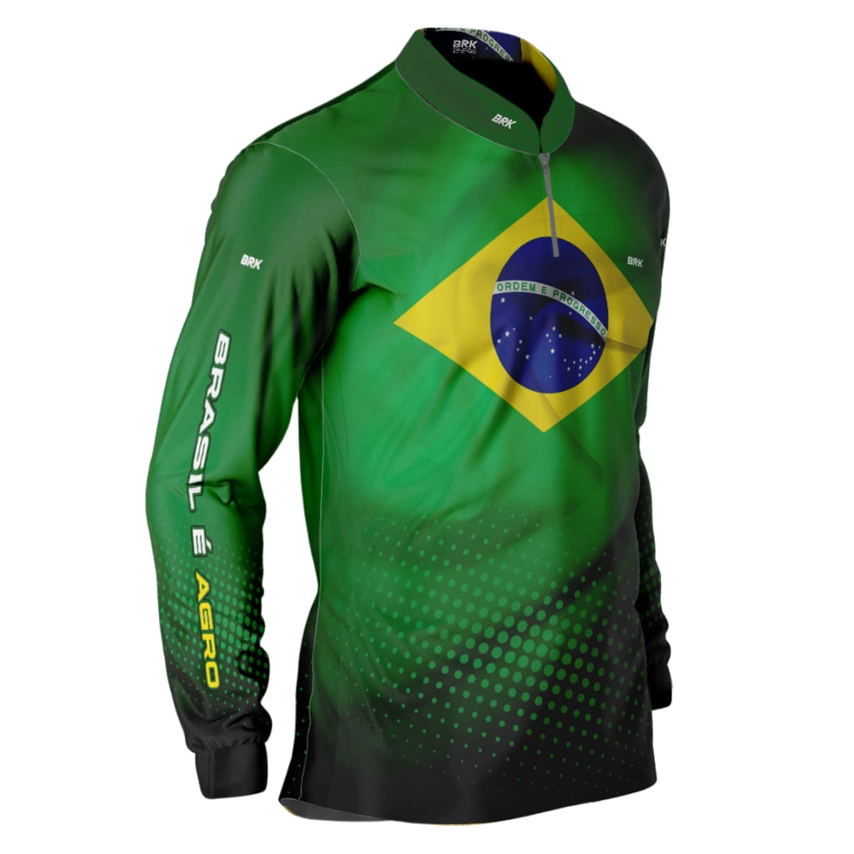 Camisa Agro Brk Brasil É Agro com Proteção Solar UV50+ - Brk Agro
