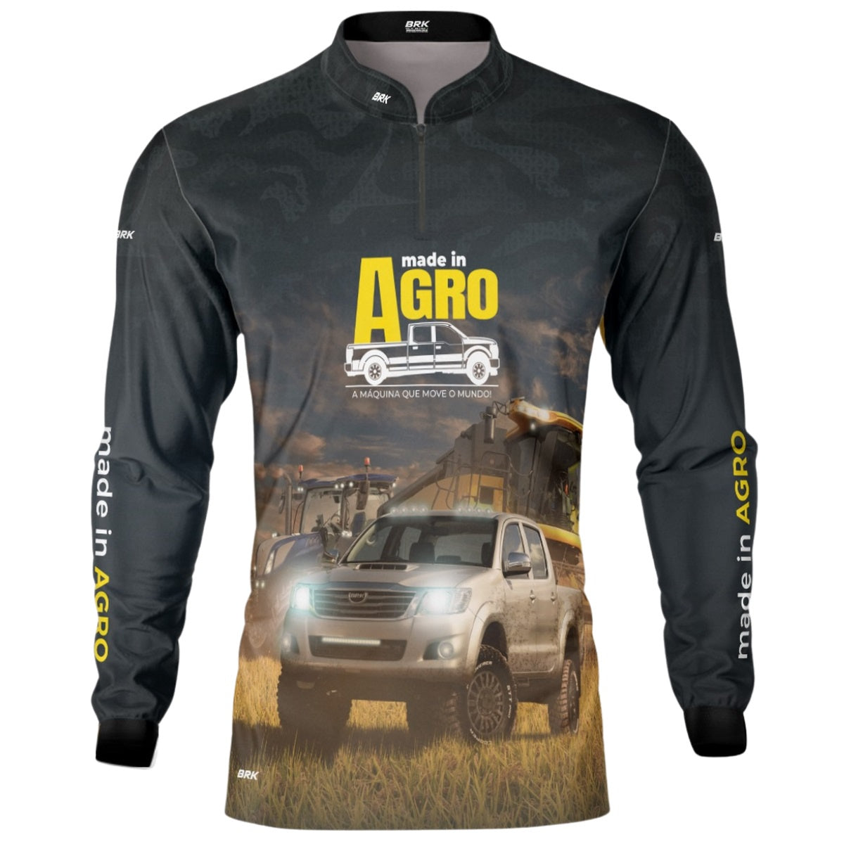 Camisa Agro Brk Caminhonete 4x4 com Proteção Solar UV50+ - BRK AGRO