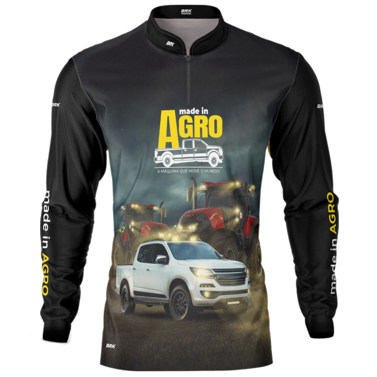 Camisa Agro Brk Caminhonete S10 Pitbull com Proteção Solar UV50+ - BRK AGRO