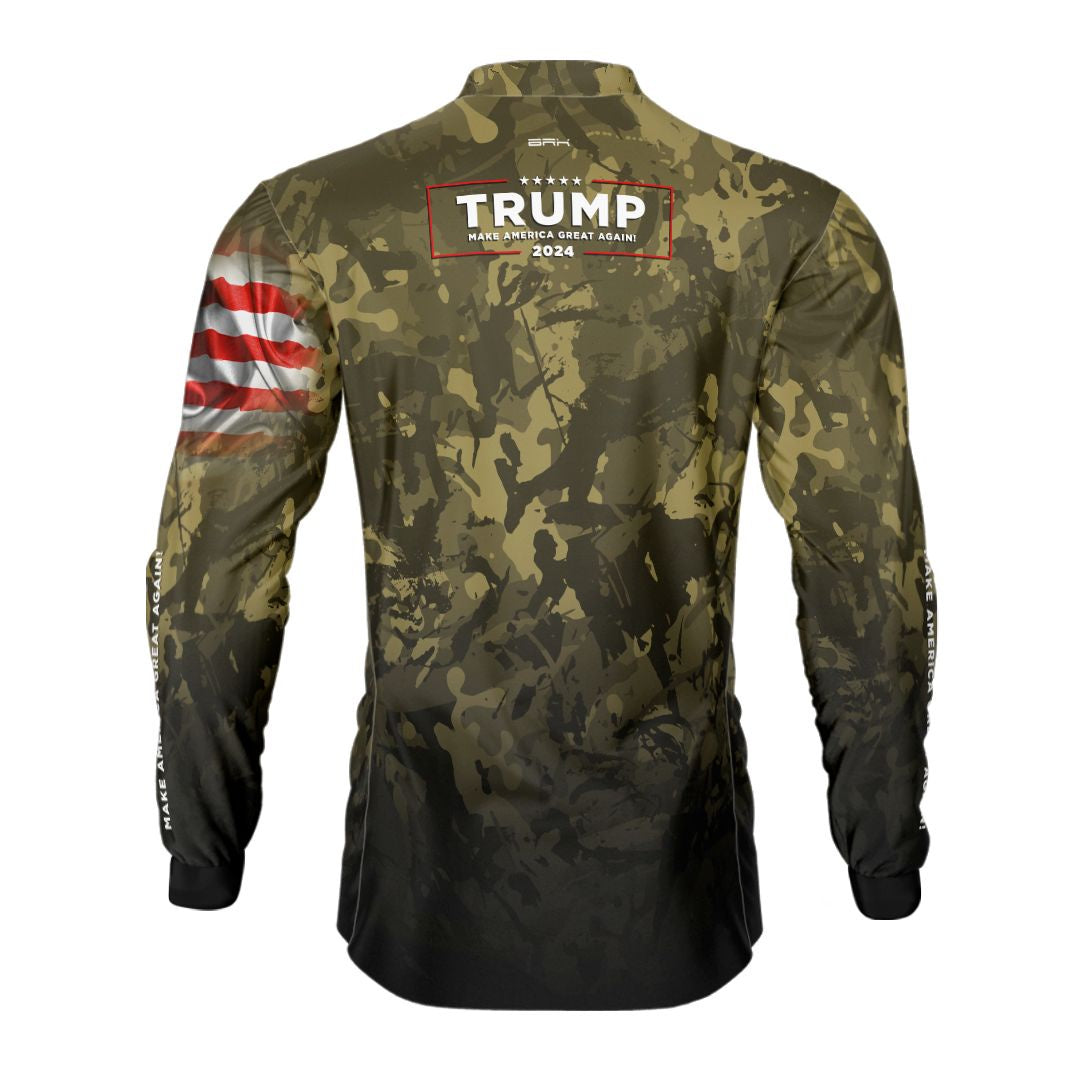 Camisa Agro Brk Camuflada Trump com Proteção Solar UV50+ - Brk Agro