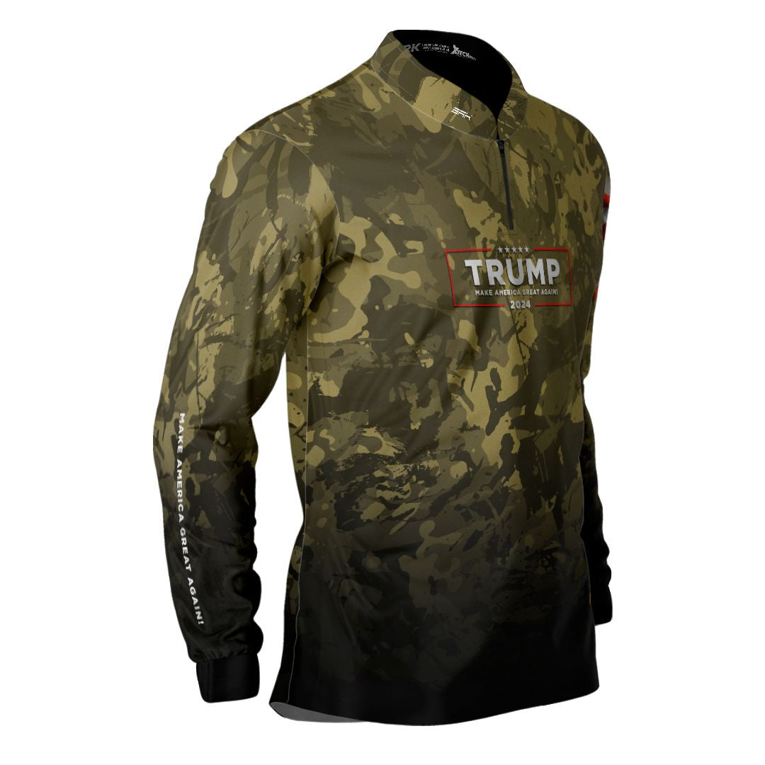 Camisa Agro Brk Camuflada Trump com Proteção Solar UV50+ - Brk Agro