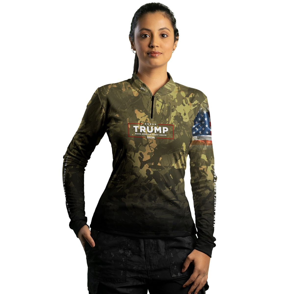 Camisa Agro Brk Camuflada Trump com Proteção Solar UV50+ - Brk Agro