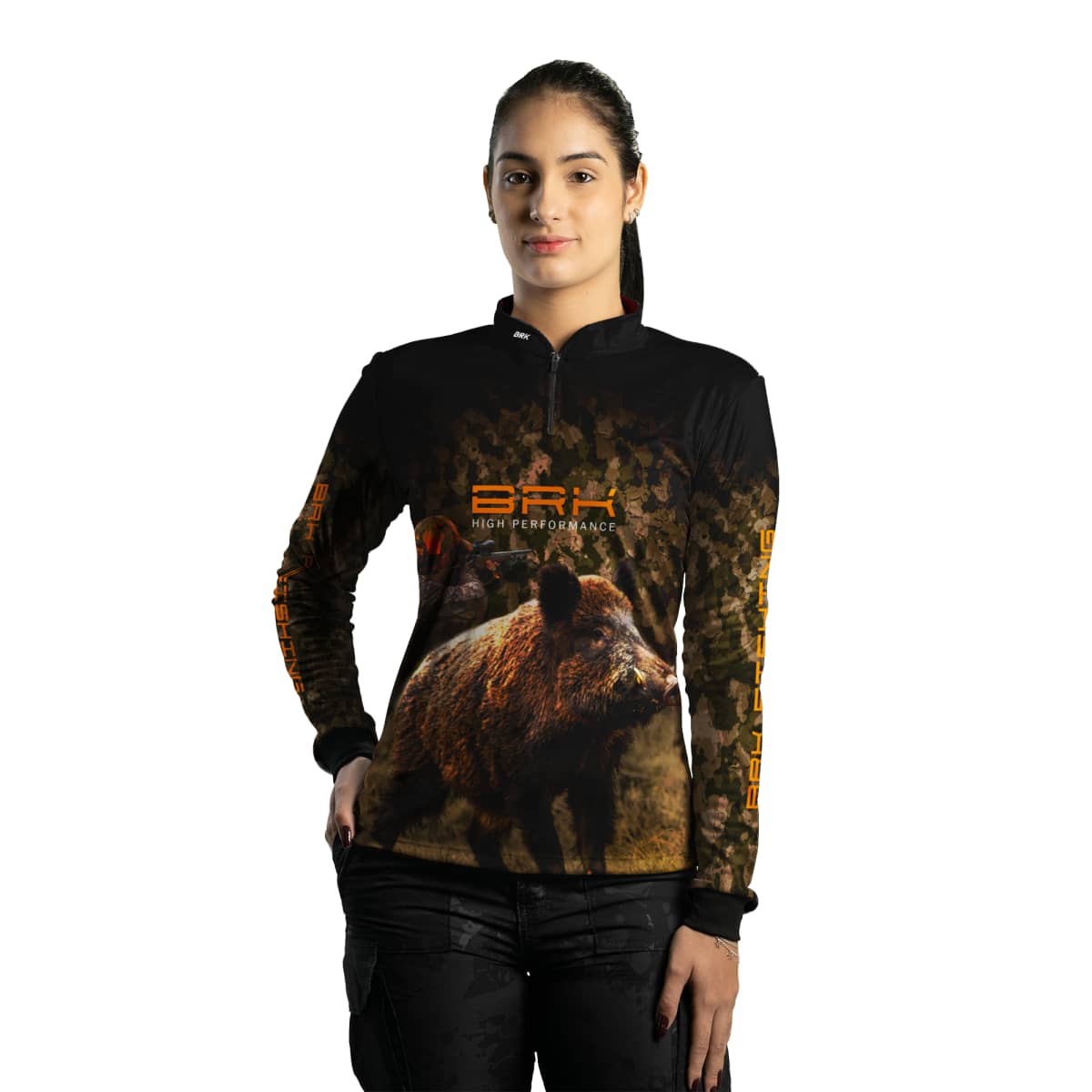 Camisa Agro Brk Camuflado Wild Boar com Proteção Solar UV50+ - Brk Agro