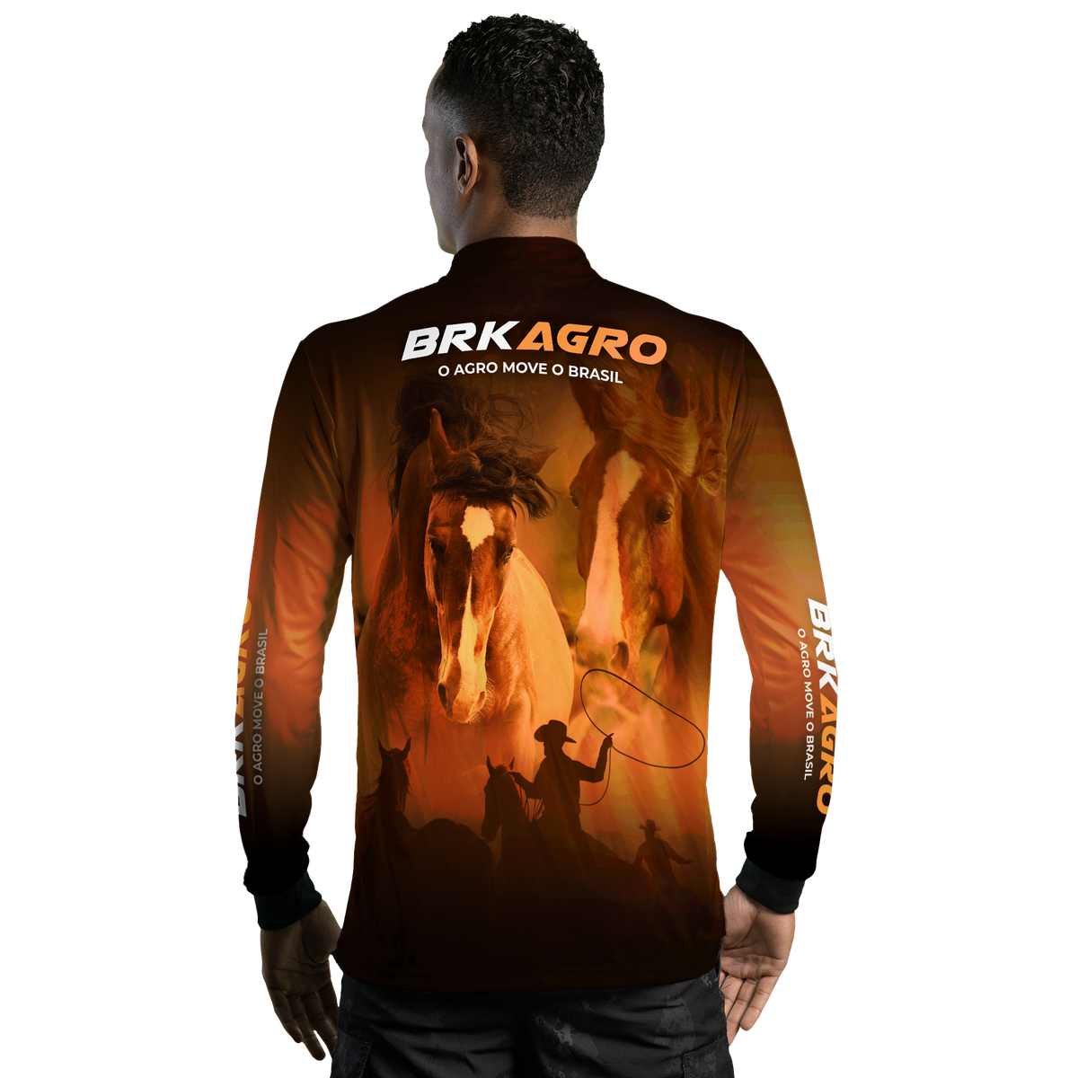 Camisa Agro Brk Cavalos com UV50+ - BRK AGRO