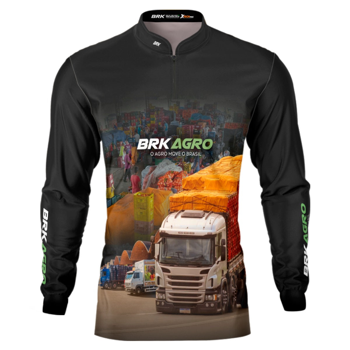 Camisa Agro Brk Ceasa Caminhão com Proteção Solar UV50+ - Brk Agro