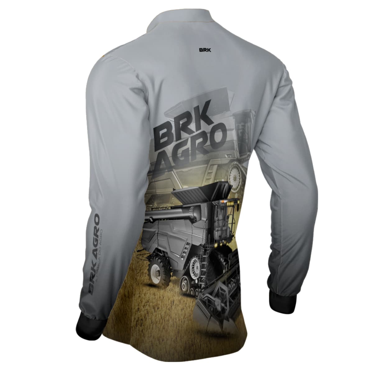 Camisa Agro Brk Colheitadeira Ideal Clara com Proteção Solar UV50+ - Brk Agro