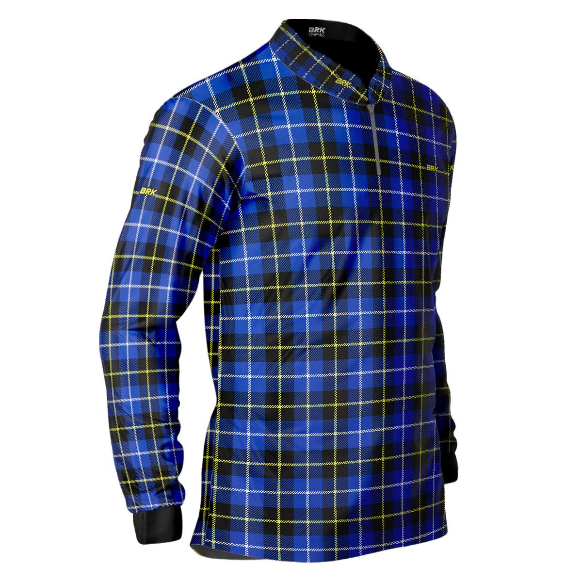 Camisa Agro Brk Country Masculina Xadrez Azul com Proteção Solar UV50+ - BRK AGRO