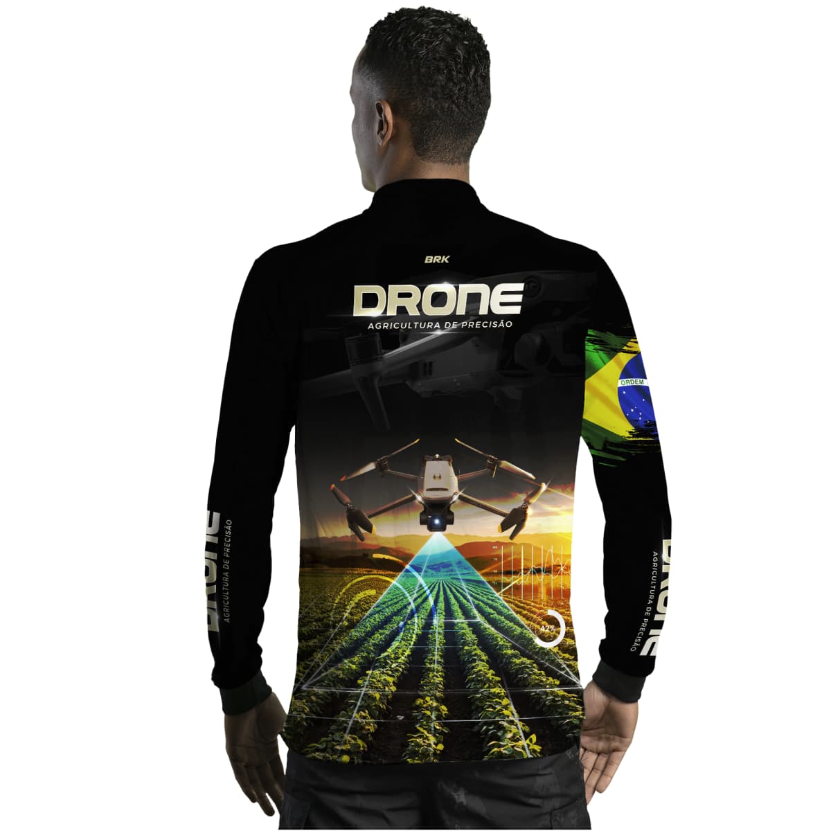 Camisa Agro Brk Drone de Monitoramento com Proteção Solar UV50+ - Brk Agro