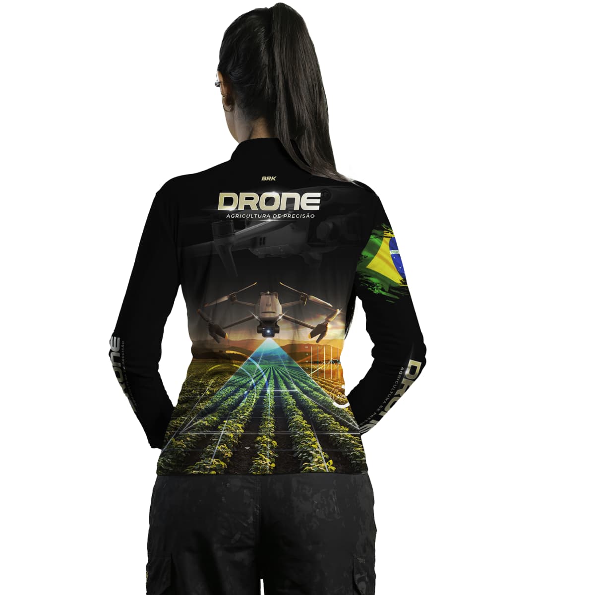 Camisa Agro Brk Drone de Monitoramento com Proteção Solar UV50+ - Brk Agro