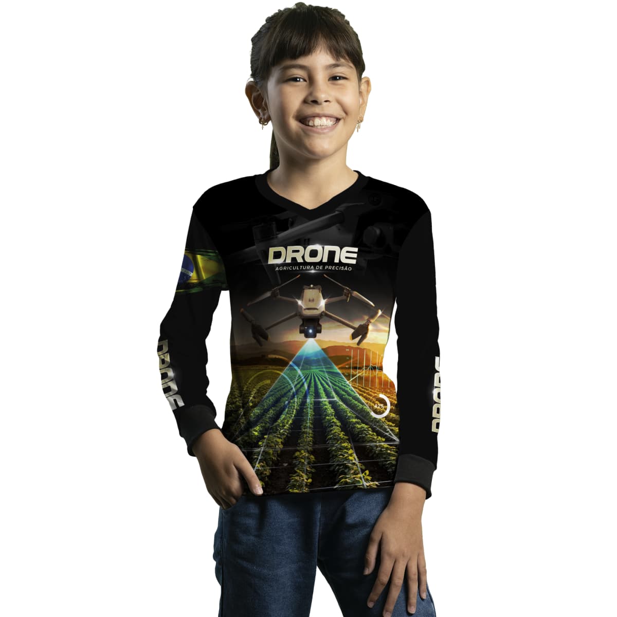 Camisa Agro Brk Drone de Monitoramento com Proteção Solar UV50+ - Brk Agro