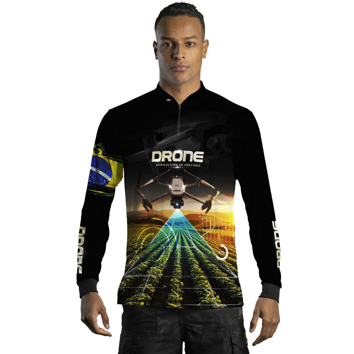 Camisa Agro Brk Drone de Monitoramento com Proteção Solar UV50+ - Brk Agro